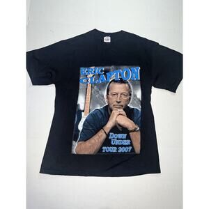 Eric Clapton T Shirt Unisex Size Large Black Down Under Tour 2007 Original Delta